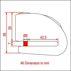 Bloccadisco Con Allarme Kovix KD6 Perno 6 Mm Acciaio -Offerta economica ACCESSORI MOTO bloccadisco con allarme kovix kd6 perno 6 mm acciaio4