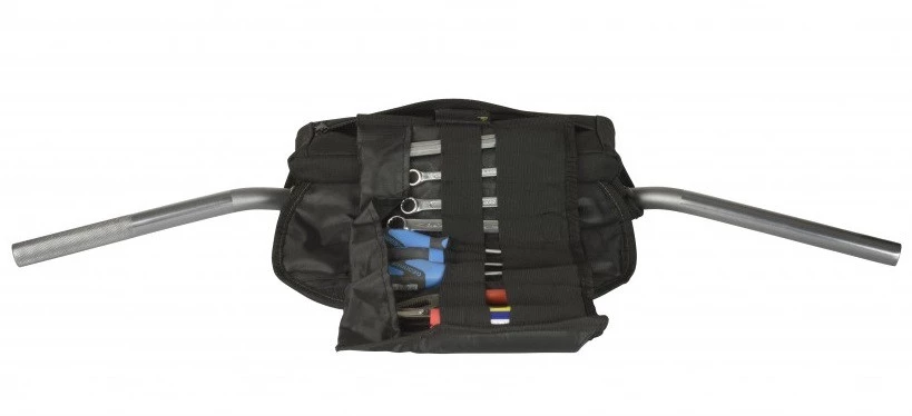 Borsa Da Manubrio Acerbis MANUBAG Nero Grigio 3 Borsa Da Manubrio Acerbis MANUBAG Nero Grigio - immagine 3