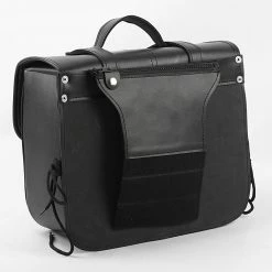 Coppia Borse Laterali Carburo Racer Nero -Offerta economica ACCESSORI MOTO coppia borse pelle custom vand racer bag 4 1