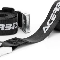 Coppia Di Cinghie Acerbis TENAY BELT Con Fibbia Metallica Nero