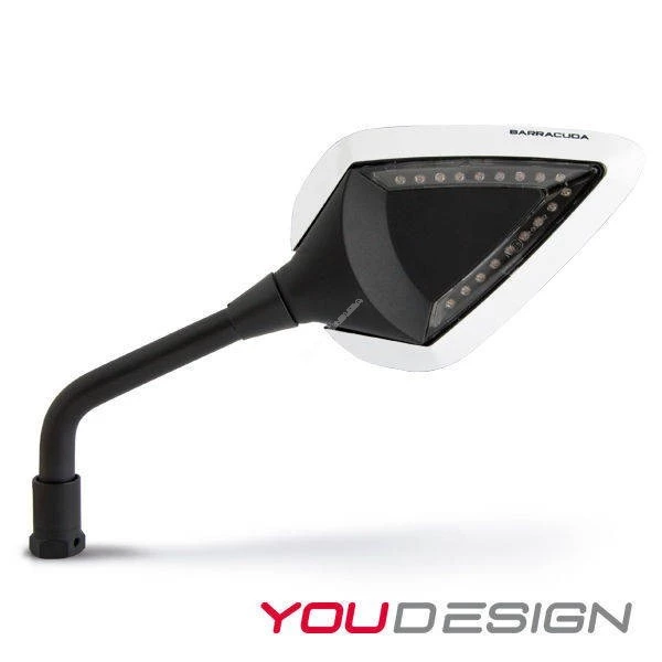 Coppia Inserti Colorati Barracuda Per Specchi D-Version R-Version Bianco