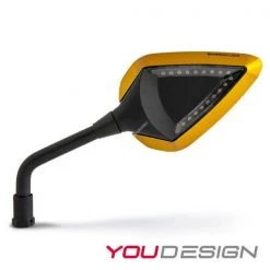 Coppia Inserti Colorati Barracuda Per Specchi D-Version R-Version Oro