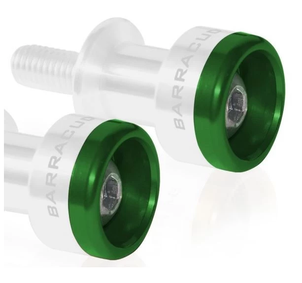 Coppia Inserti Colorati Per Supporto Cavalletto Barracuda In Alluminio Verde