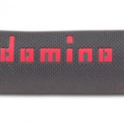 Coppia Manopole Stradali Domino Nero Rosso