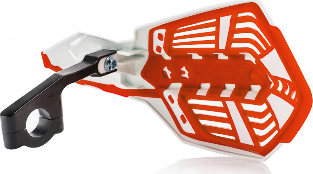 Coppia Paramani Cross Acerbis X-Future Bianco Rosso 2 Coppia Paramani Cross Acerbis X-Future Bianco Rosso - immagine 2