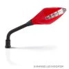 Coppia Specchi Retrovisori Barracuda Street Indicator Rosso