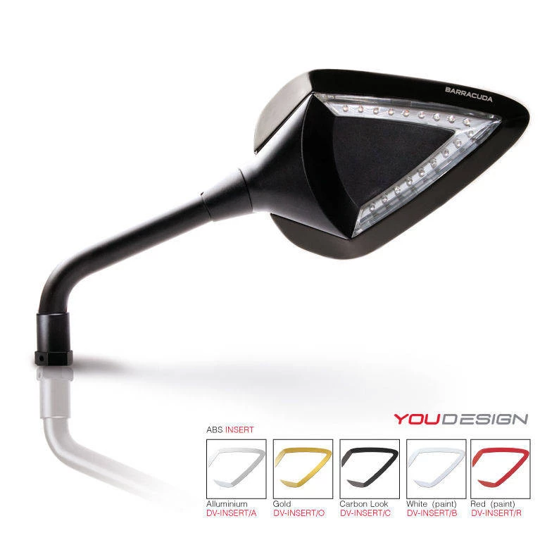 Coppia Specchi Retrovisori R-VERSION Barracuda Con Inserto Carbon Look 1 Coppia Specchi Retrovisori R-VERSION Barracuda Con Inserto Carbon Look