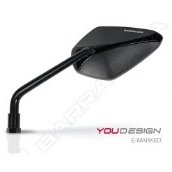 Coppia Specchietti Retrovisori Omologati Barracuda X-Version Nero