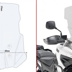 Cupolino Alto Givi D3117ST Per SUZUKI V-STROM 1050 (20)