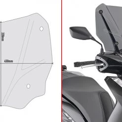 Cupolino Basso Fumè Givi Per Honda SH 125-150 2020
