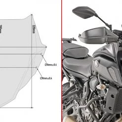 Cupolino Fumè Givi A2140 Specifico Per YAMAHA MT-07
