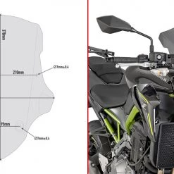 Cupolino Fumè Givi A4118 Specifico Per KAWASAKI Z900 17-18