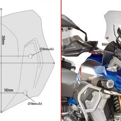 Cupolino Fumè Givi D5124B Specifico Per BMW R1200GS - R1250GS