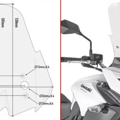 Cupolino Givi D4122ST KAWASAKI Versys 650 (17-20)