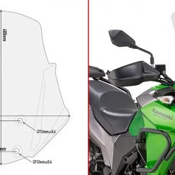 Cupolino Maggiorato Givi D4121ST Per KAWASAKI Versys-x (17-20)