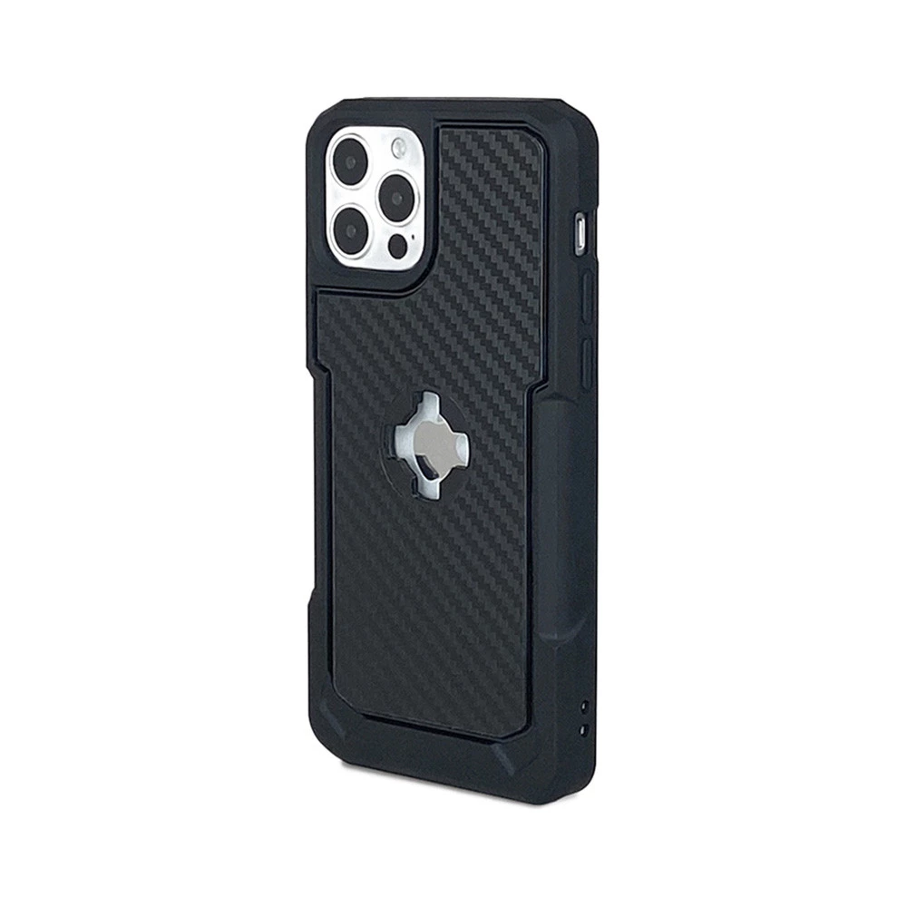 Cube Intuitive Custodia Con Supporto Cube X-Guard Per Iphone 12 E 12 Pro Carbonio