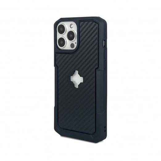 Cube Intuitive Custodia Con Supporto Cube X-Guard Per Iphone 13 Pro Max Carbonio