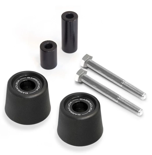 Kit Coppia Tamponi Paratelaio Barracuda YMT910117 Nero Per Yamaha 1 Kit Coppia Tamponi Paratelaio Barracuda YMT910117 Nero Per Yamaha