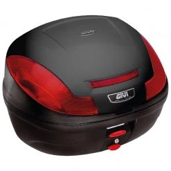 Bauletto Givi E470 Simply III Monolock Nero Con Catadiotti Rossi