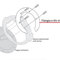 Flangia Per Borse Serbatoio TankLock Givi BF31 Per BMW