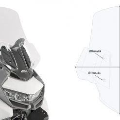 Givi 5132DT Cupolino Trasparente 76 X 58 Cm Per BMW