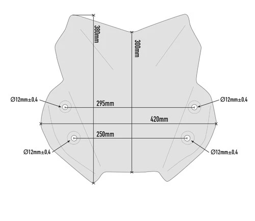 Givi D3112B Cupolino Fumè 30 X 42 Cm Per Suzuki - immagine 2