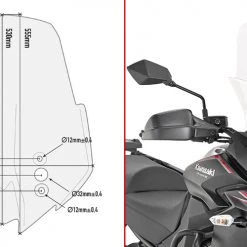 Givi D4120ST Cupolino Trasparente 53 X 48 Cm Per Kawasaki -Offerta economica ACCESSORI MOTO givi d4120st cupolino trasparente 53 x 48 cm per kawasaki 3