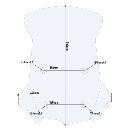 Givi D5127st Cupolino Trasparente 54,5 X 49 Cm Per BMW - immagine 2