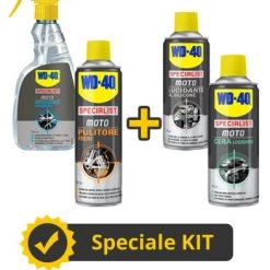WD-40 Kit WD40 Pulizia E Lucidatura Moto