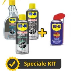 WD-40 Kit WD40 Pulizia E Lucidatura Moto + Pulitore Spray Multifunzionale