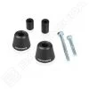 Kit Coppia Tamponi Paratelaio Barracuda TS9101 Nero Per Triumph