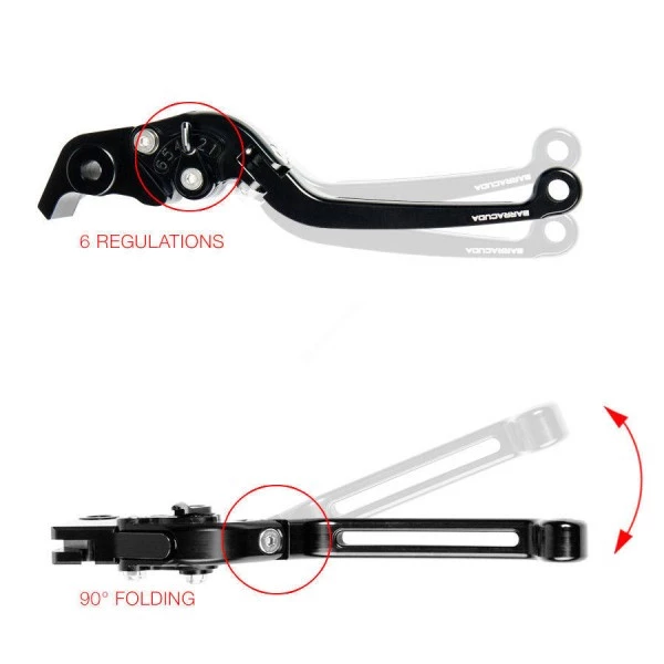 Kit Leve Freno E Frizione Barracuda SP612711 Per Suzuki 3 Kit Leve Freno E Frizione Barracuda SP612711 Per Suzuki - immagine 3