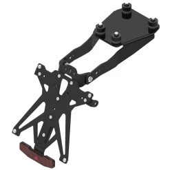 Kit Portatarga Con Catadiottro E Luce Targa Lightech KTARDU112 Per DUCATI