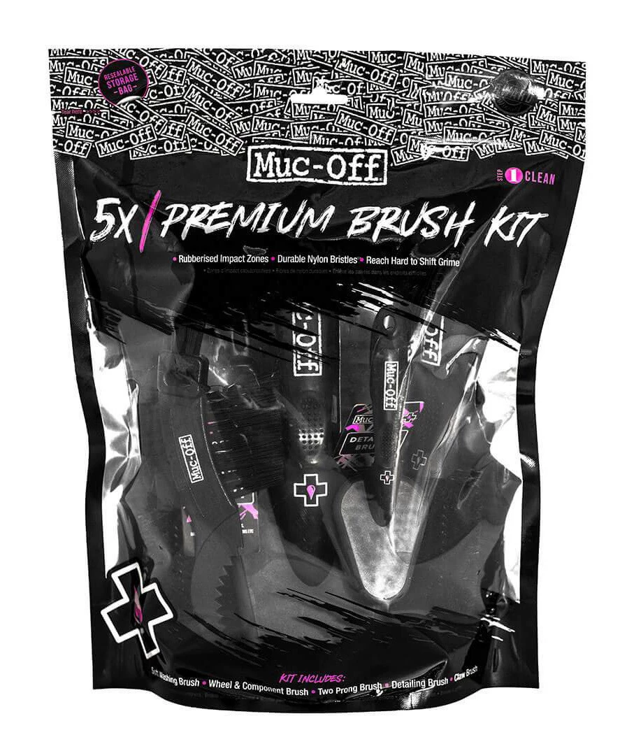 Kit Spazzole Super Per Pulizia Moto Muc-Off 5 Pezzi 2 Kit Spazzole Super Per Pulizia Moto Muc-Off 5 Pezzi - immagine 2