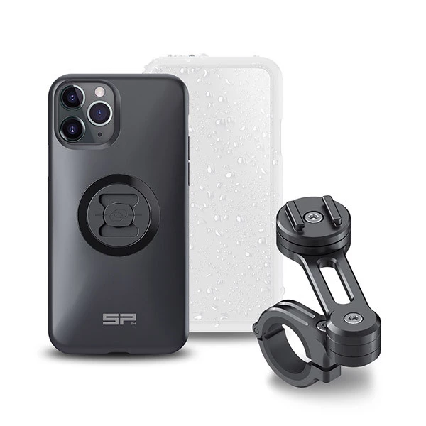 Kit Supporto Porta Smartphone IPHONE 11 PRO-XS-X Da Manubrio + Cover E Protezione Impermeabile SP Connect SP MOTO BUNDLE