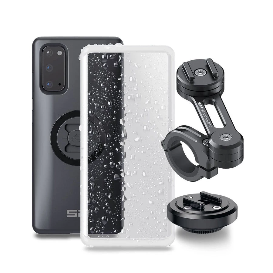 Kit Supporto Porta Smartphone Samsung S20 FE Da Manubrio + Cover E Protezione Impermabile SP Connect SP MOTO BUNDLE
