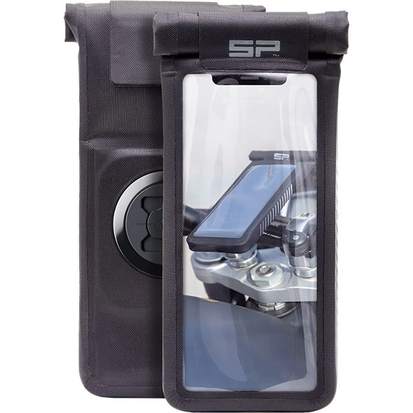 Kit Supporto Porta Smartphone Da Manubrio + Cover Impermabile Universale SP Connect SP MOTO BUNDLE UNIVERSAL CASE Medium Nero - immagine 3