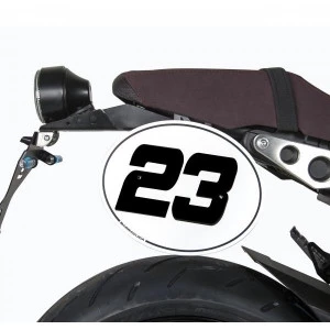 Kit Tabella Portanumero Barracuda YS9400 Argento Per Yamaha 1 Kit Tabella Portanumero Barracuda YS9400 Argento Per Yamaha