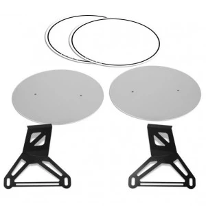 Kit Tabella Portanumero Barracuda YS9400 Argento Per Yamaha 2 Kit Tabella Portanumero Barracuda YS9400 Argento Per Yamaha - immagine 2