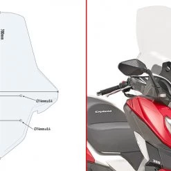 Parabrezza Alto Givi 7056DT Per SYM