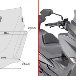 Parabrezza Fumè Givi D3115S Per SUZUKI Burgman 400 (17-20)