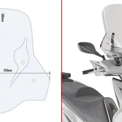 Parabrezza Givi 6114DT Per KYMCO Agility 300 R16 (19-20)