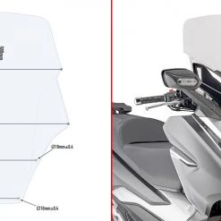 Parabrezza Trasparente Givi D1166ST Specifico Per HONDA FORZA 125 - 300 19