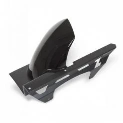 Parafango Posteriore Barracuda KN707 In Abs Nero Opaco E Copricatena In Alluminio Nero Per Kawasaki