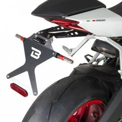 Portatarga Reclinabile Barracuda DP810415 Nero Per Ducati