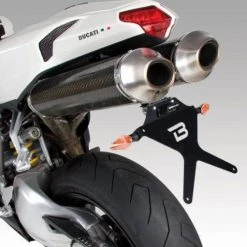 Portatarga Reclinabile Barracuda DP8104 Nero Per Ducati