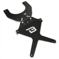 Portatarga Reclinabile Barracuda KN1104BN Nero Per Kawasaki