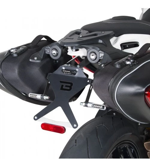 Portatarga Reclinabile Barracuda MS8104 Nero Per MV Agusta 1 Portatarga Reclinabile Barracuda MS8104 Nero Per MV Agusta