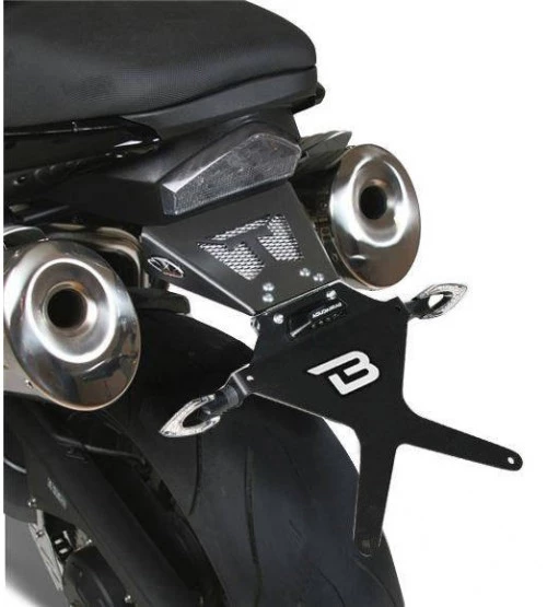 Portatarga Reclinabile Barracuda TS9104BN Nero Per Triumph 1 Portatarga Reclinabile Barracuda TS9104BN Nero Per Triumph