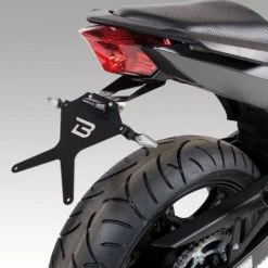 Portatarga Reclinabile Barracuda YJ6104BN Nero Per Yamaha